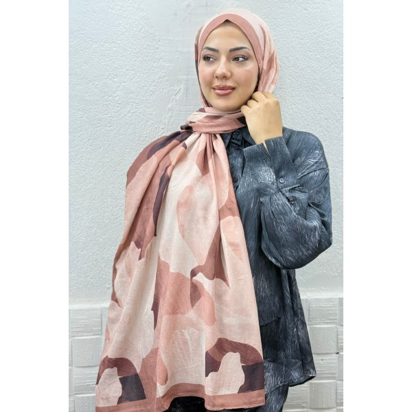Desenli Bambu Şal 039G